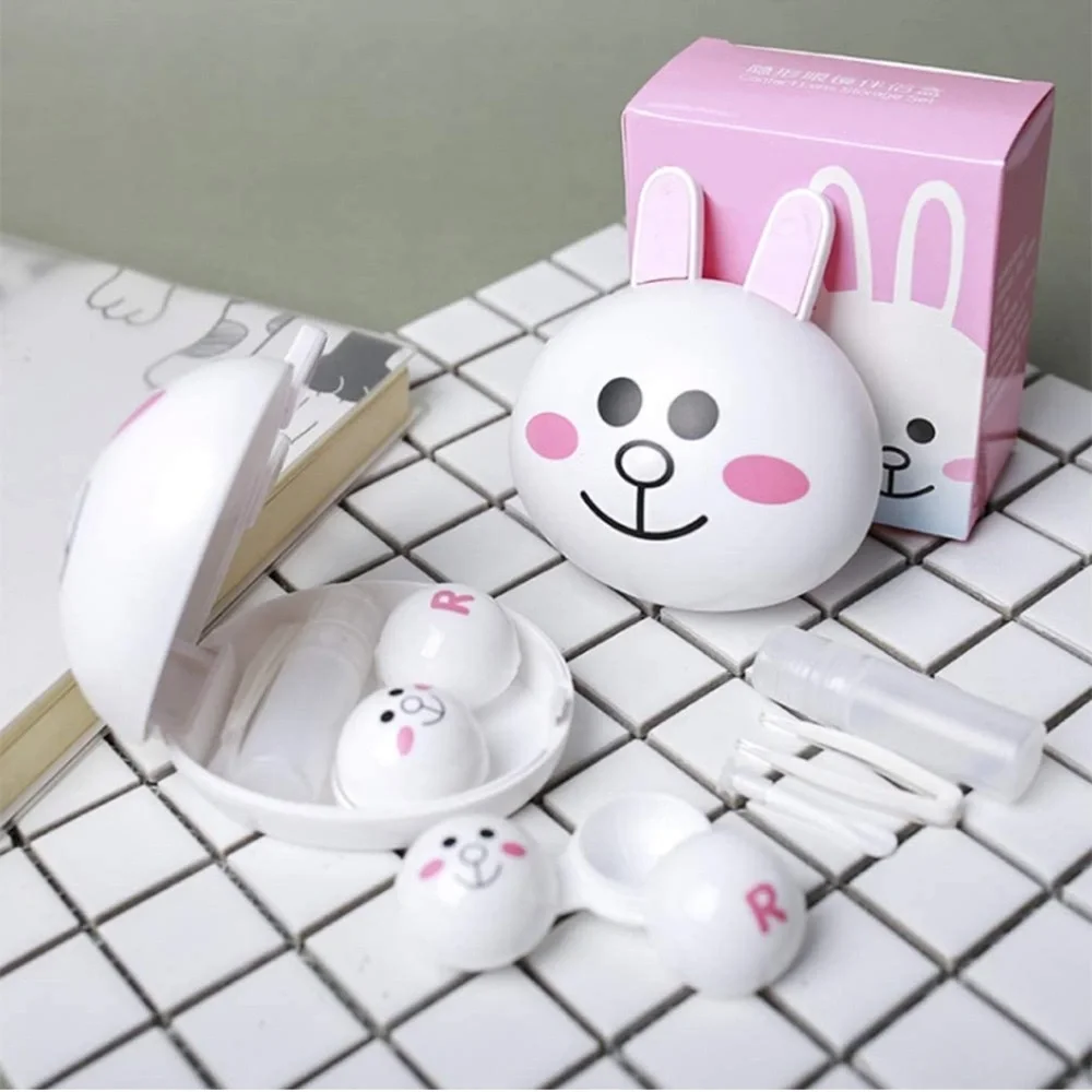 LINE Friends Style Contact Lense Travel Case - Cony the Rabbit